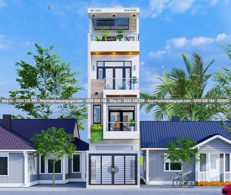 mặt tiền hiện đại 4 tầng 10x20m siêu đẹp